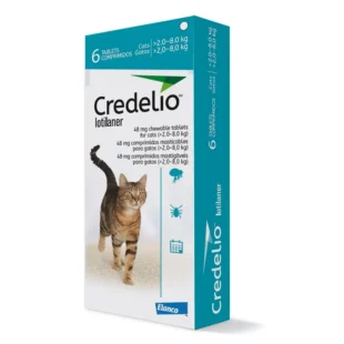 Credelio 48 Mg Gato 2-8 Kg 6 Comp Azul