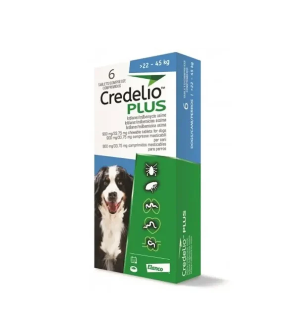 Credelio Plus 900 /33Mg 22-45 Kg 6 Comp Azul