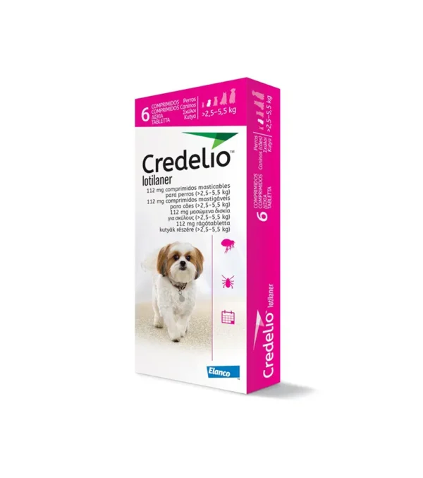 Credelio 112 Mg Perro 2,5-5,5 Kg 6 Comp Rosado