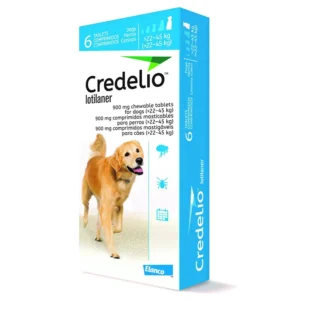 Credelio 900 Mg Perro 22-45 Kg 6 Comp Azul