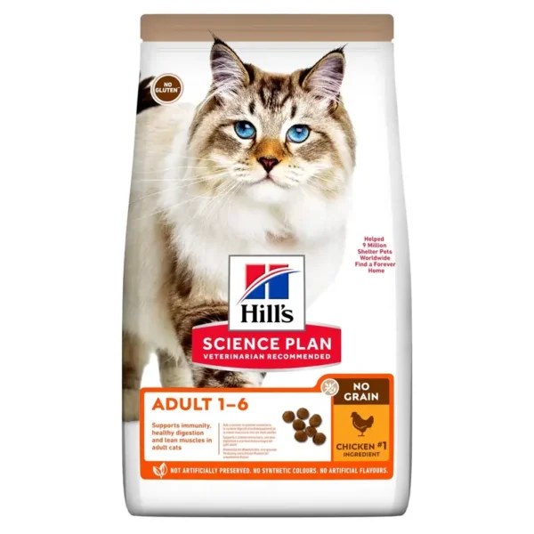 Hill's Science Plan NO GRAIN Alimento para gatos adultos pollo