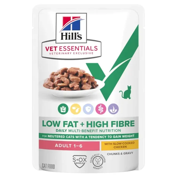 MULTI-BENEFIT + LOW FAT + HIGH FIBRE alimento húmedo para gatos adultos