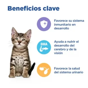 MULTI-BENEFIT alimento húmedo para gatitos pollo cocinado a fuego lento