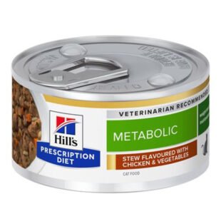 Hill’s Metabolic Prescription Diet estofado con pollo para gatos