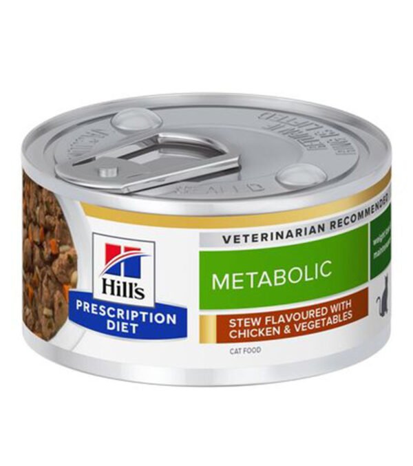 Hill’s Metabolic Prescription Diet estofado con pollo para gatos