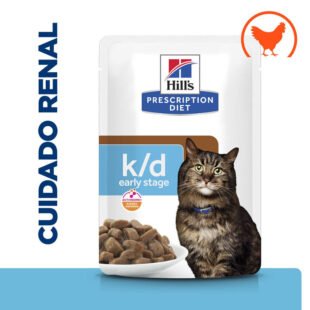 Hill's Prescription Diet Early Stage Kidney Care k/d Pollo sobre en salsa para gatos