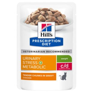 Hill’s Prescription Diet Urinary Stress + Metabolic Pollo sobre para gatos