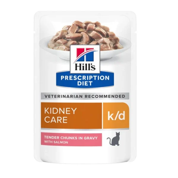 Hill’s Prescription k/d Diet Kidney Care Salmón sobre en salsa para gatos