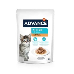 ADVANCE CAT WET KITTEN POLLO 12X85GR