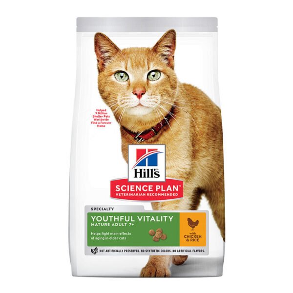 Hill's Science Plan Youthful Vitality Pollo pienso para gatos