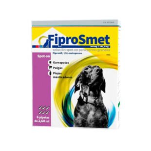 FiproSmet 268/241,2Mg Perro L 6Pip 20-40Kg Violeta