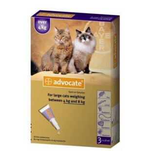 Advocate Gato 3 X 0,8Ml 4-8 Kg