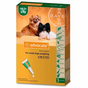 Advocate Perro 3 X 0,4Ml 0-4 Kg