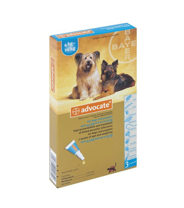 Advocate Perro 3 X 1Ml 4-10 Kg