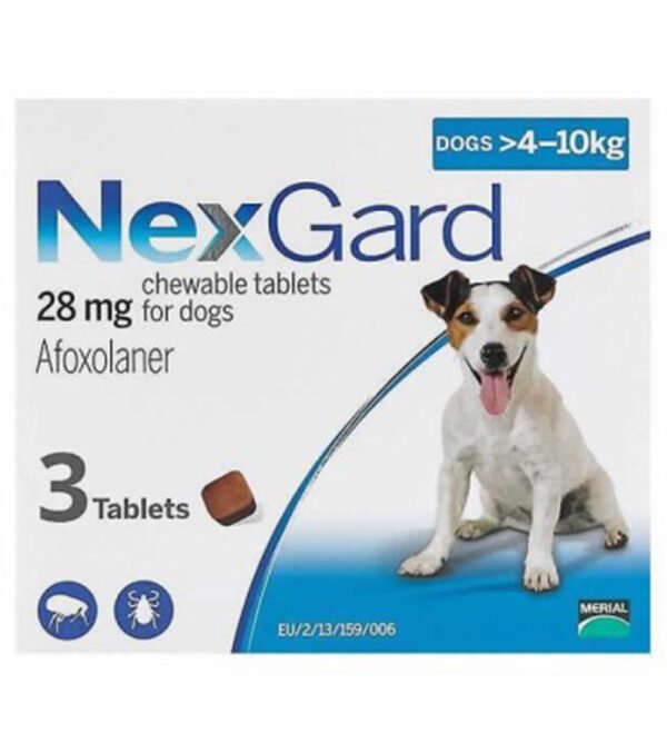 Nexgard 28Mg 3Comp 4-10Kg M Azul