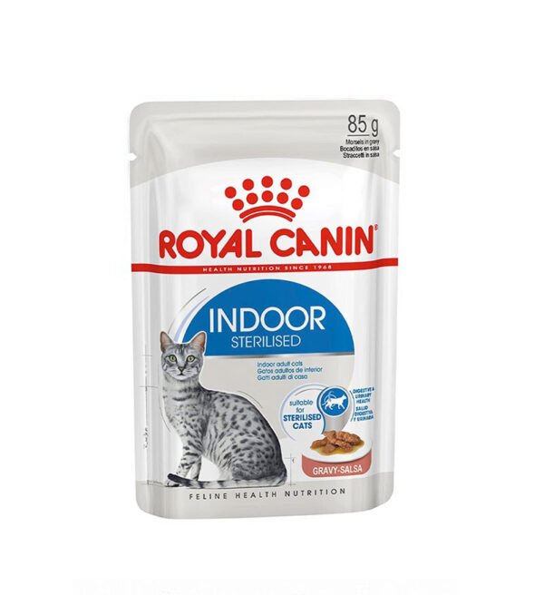 Royal Canin - Indoor Sterilised Gravy Pouch 85Gr X 12Ud