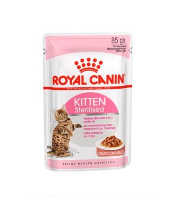 Royal Canin - Kitten Sterilised Gravy Pouch 85Gr X 12Ud