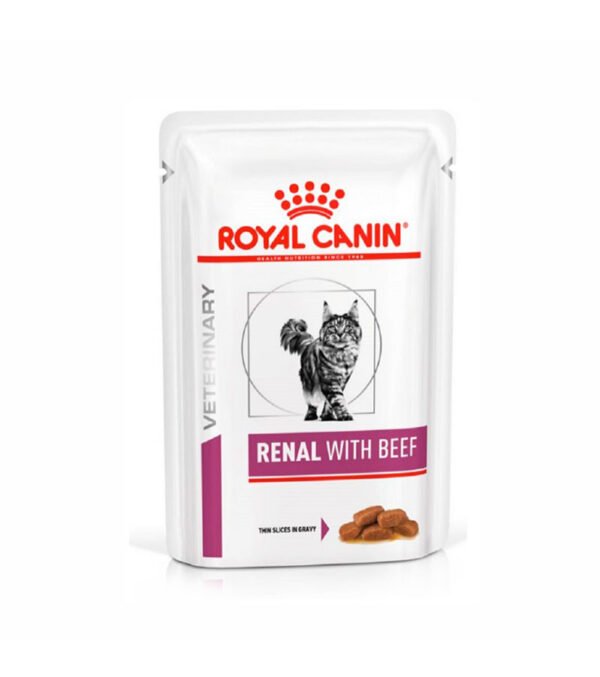 Royal Canin - Renal Cat Beef Pouch 85Gr X 12Ud